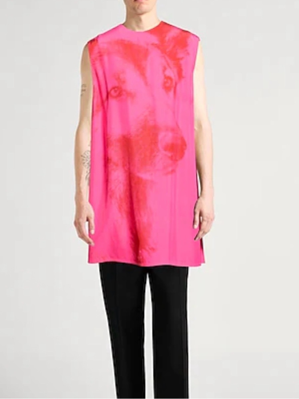 Jill Sandwr Pink Sleeveless Graphic Tunic Top 50